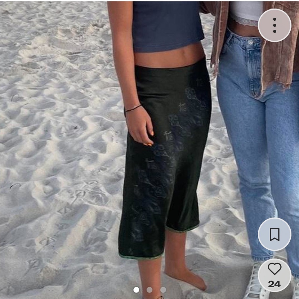 Bergdorf Goodman Green Skirt
